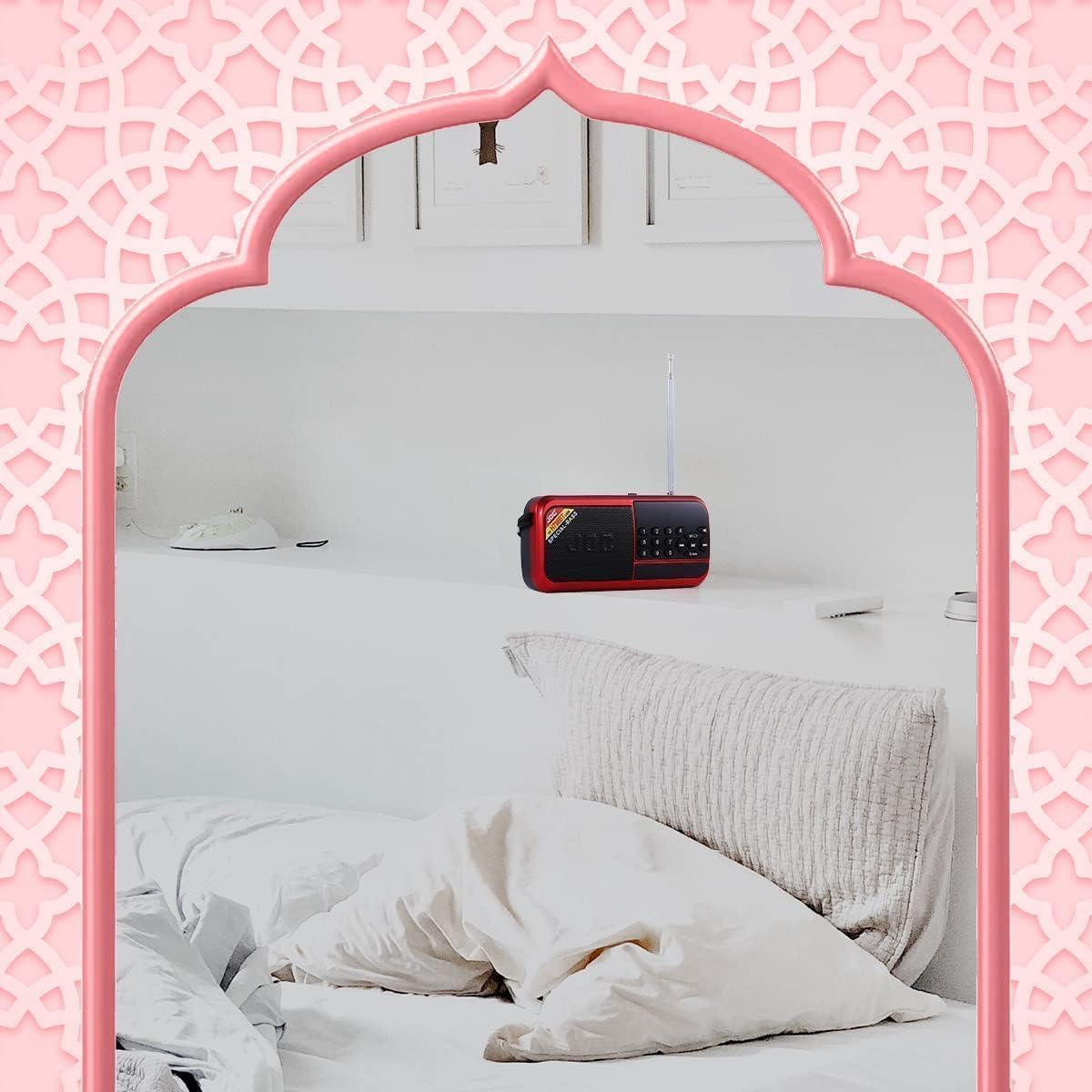 راديو رقمي محمول جوك، البلوتوث، H798BT - أحمر اسود