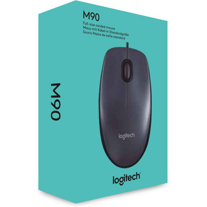 Logitech M90 Wired Mouse Black USB
