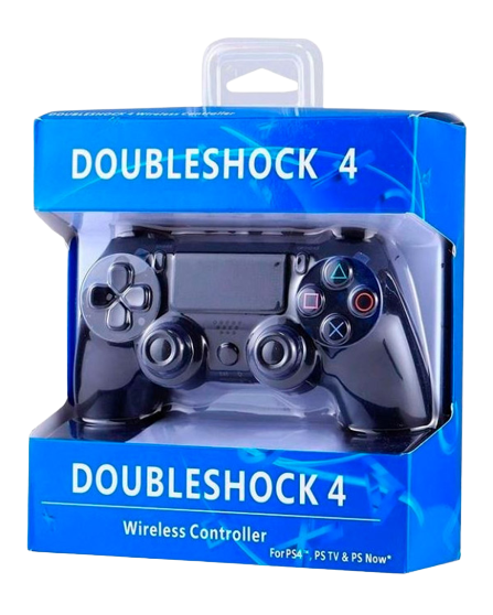 وحدة تحكم لاسلكية لألعاب PS4 مع اهتزاز مزدوج