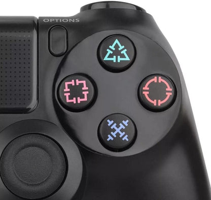 وحدة تحكم لاسلكية لألعاب PS4 مع اهتزاز مزدوج