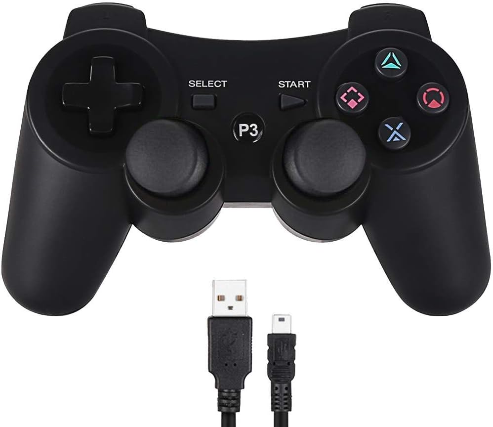 وحدات تحكم متوافقة مع PlayStation 3 – لون أسود