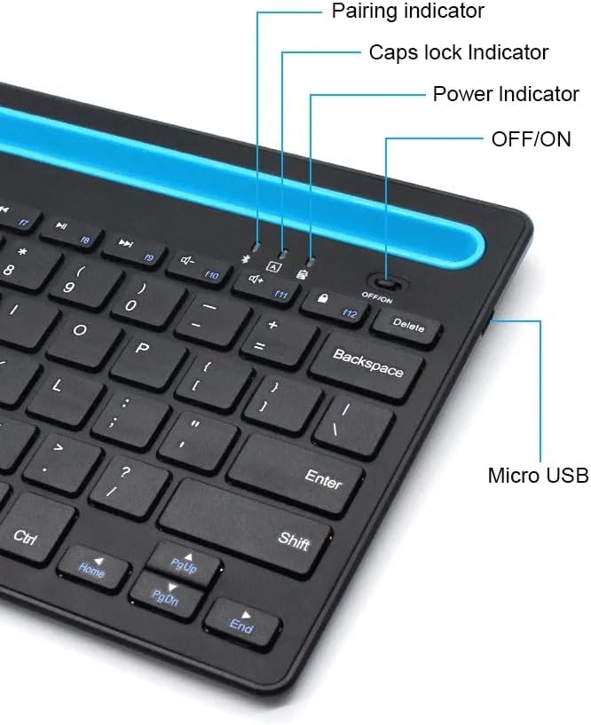 Zero ZR-3666 Wireless Keyboard English & Arabic