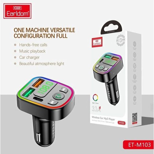 Earldom ET-M103  مشغل من MP3 لاسلكي + جهاز إرسال FM
