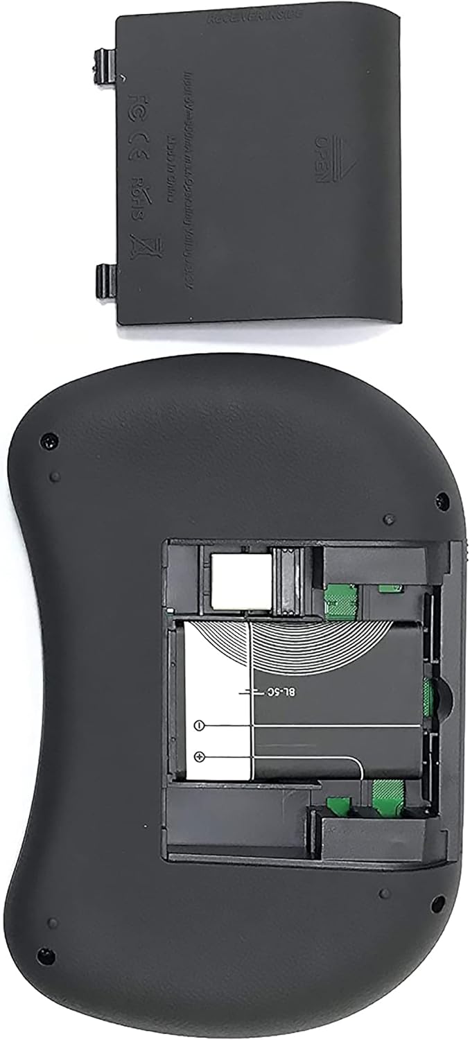 Mini Wireless Keyboard With Mouse Arabic/English Black