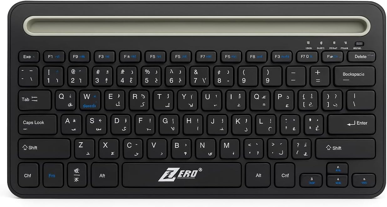 Zero ZR-3666 Wireless Keyboard English & Arabic