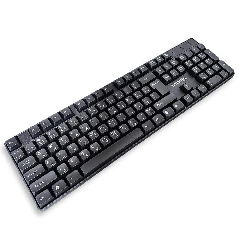 Wireless Mouse &amp; Keyboard U‑200 – Black
